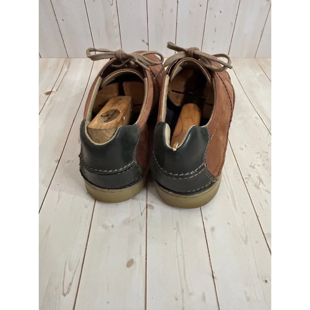Collection by Clarks Mens Size 12 Brown Leather Soft Cushion‎ Oxford Casual Shoe